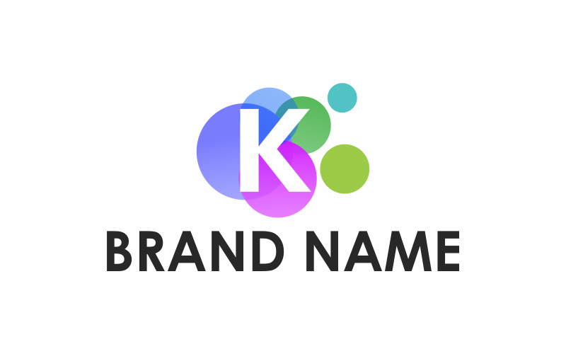 Sjabloon voor brief K cirkel Logo