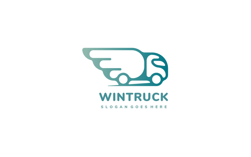 Download Шаблон логотипа "Delivery Wing Truck Logo Template" / Delivery Wing Truck Logo Template - Шаблон логотипа на тему графика delivery,shipping,transportation,ecommerce,shopping,app,package,truck,lorry,fast,wing,cargo