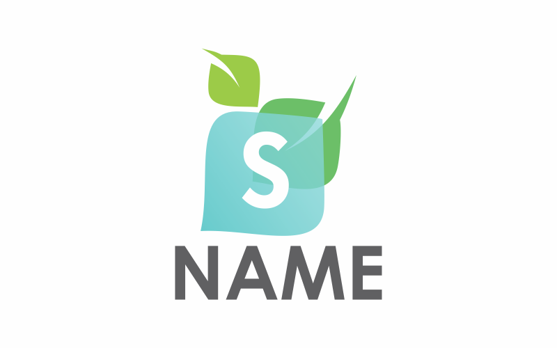 Download Шаблон логотипа "Green Letter S Logo Template" / Green Letter S Logo Template - Шаблон логотипа на тему графика green,design,sign,letter,font,symbol,icon,alphabet,vector,logo,creative,element,logotype,leaf,template,color,nature,letter s,floral