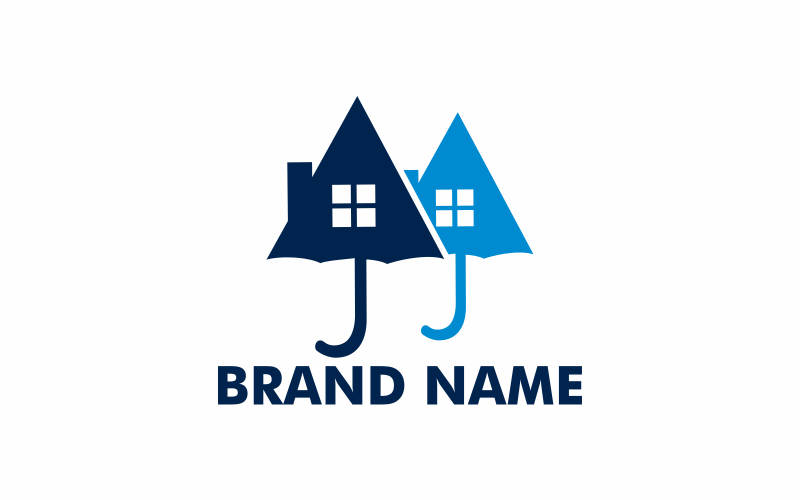 Download Шаблон логотипа "Umbrella House Logo Template" / Umbrella House Logo Template - Шаблон логотипа на тему графика house,umbrella,concept,home,protection,business,security,building,estate,illustration,finance,real,residential,safe,vector,rain,apartment,flat,construction,sale