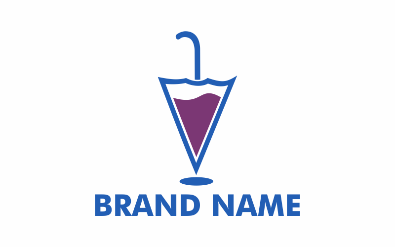 Download Шаблон логотипа "Wine Umbrella Logo Template" / Wine Umbrella Logo Template - Шаблон логотипа на тему графика umbrella,wine,glass,alcohol,drink,food,cocktail,water,whiskey,restaurant,bar,party,symbol,vodka,beverage,flat,travel,relaxation,table,menu