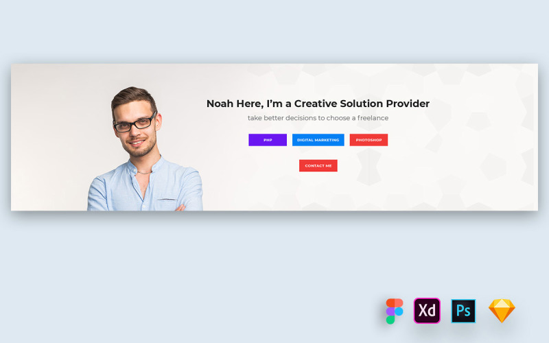 Hero Header voor CV CV-websites