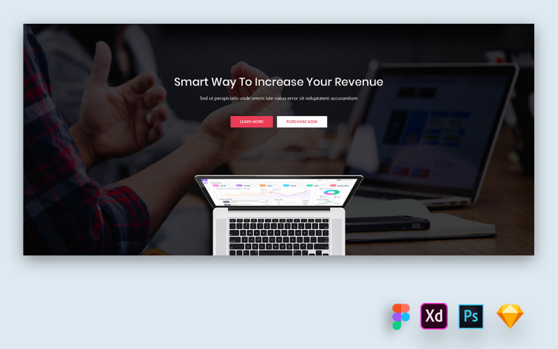 Hero Header para sites de marketing digital