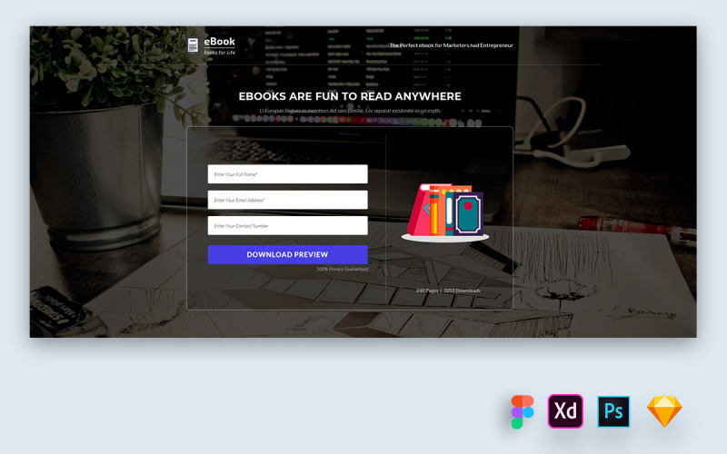 Download UI элементы "Hero Header for Ebook Websites" / Hero Header for Ebook Websites - UI элементы на тему графика uikit,website,widgets,dashboard,uidesign,heroheader,agency,business,blog,corporate,creative,bootstrap,landingpage,product,webdesign,restaurant,realestate,education,mobile app