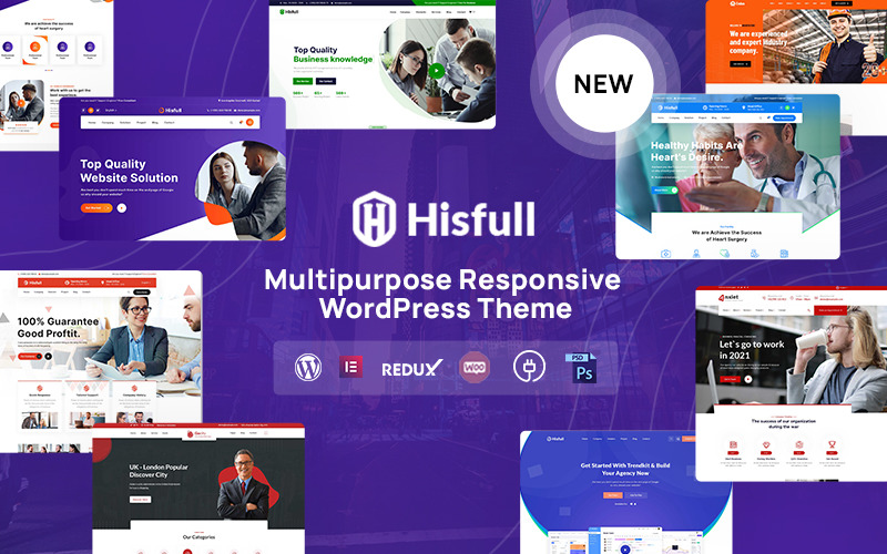 Hisfull - багатоцільова адаптивна тема WordPress