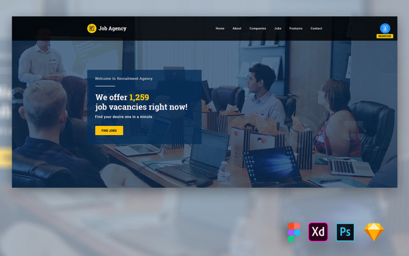 Lum - Hero Header für UI-Elemente von Agentur-Websites
