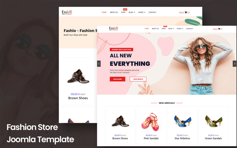 Modewinkel – Joomla 6 e-commercesjabloon voor kleding en online winkels