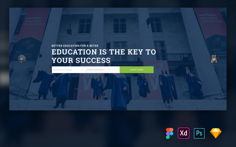 Munch - Hero Header voor educatieve websites