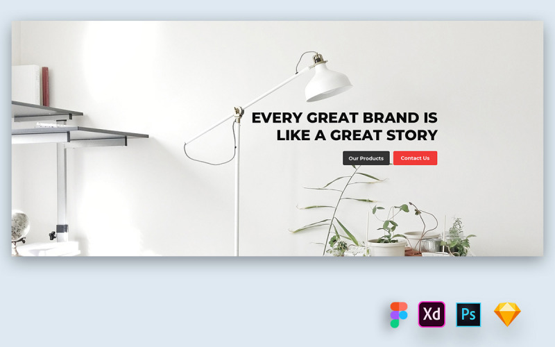 Hero Header per CV Resume Websites