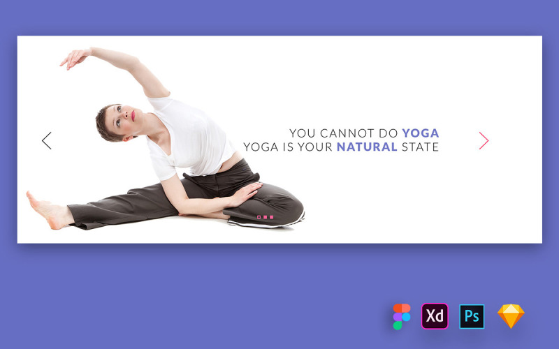 Hero Header for Yoga Training Websites