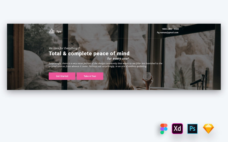 Hero Header für Rejuvenation Center-Websites