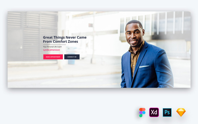 Hero Header für Trainer-Websites