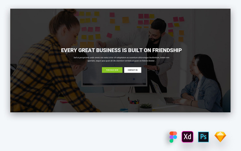 Hero Header per i siti web di startup