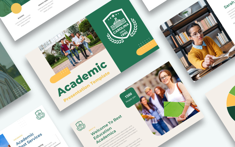 Modelo de Powerpoint de Apresentação Acadêmica
