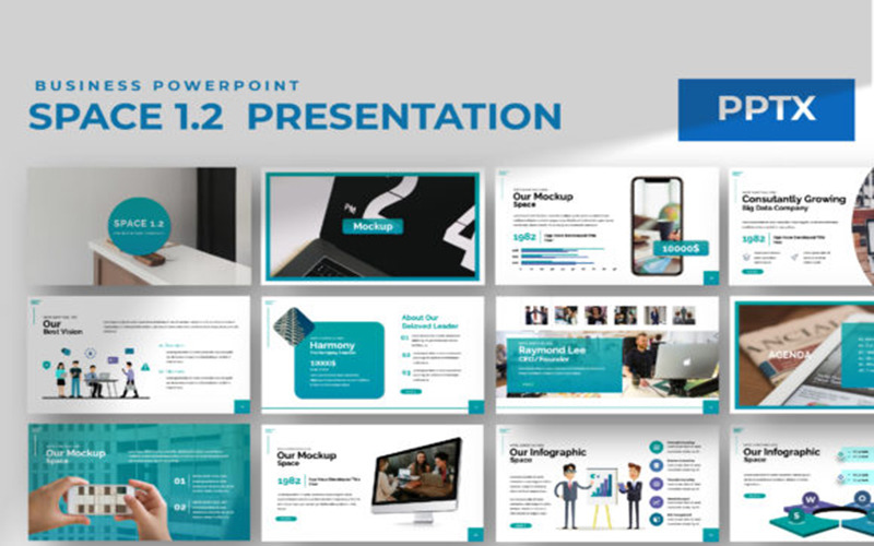 Space Business Presentation PowerPoint-sjabloon