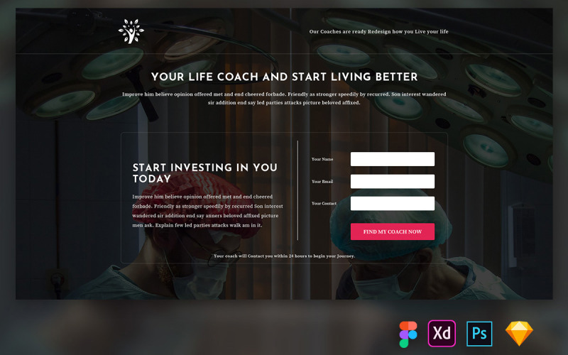 Trike - En-tête de héros pour les sites Web médicaux