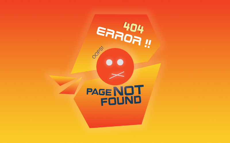 Chybová stránka 404 PSD