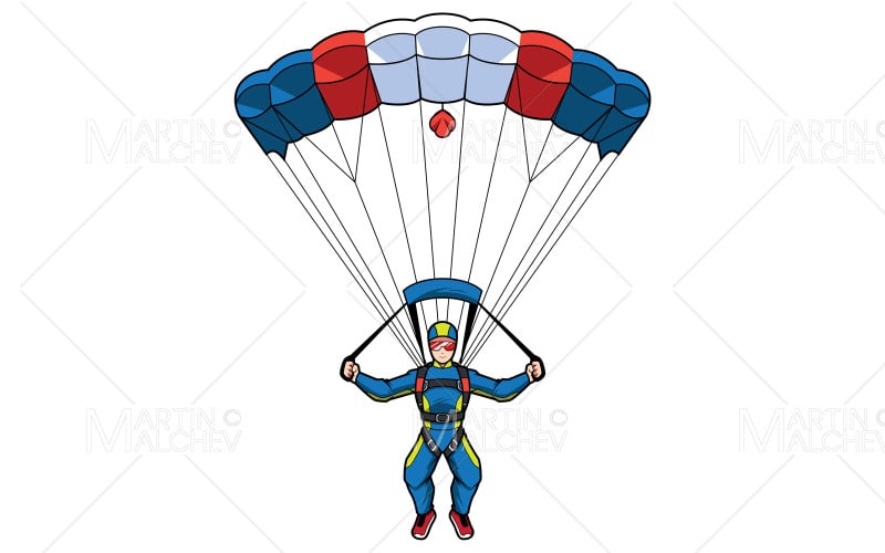 Parachutespringen mascotte