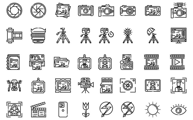 Photography and Accessories Icons