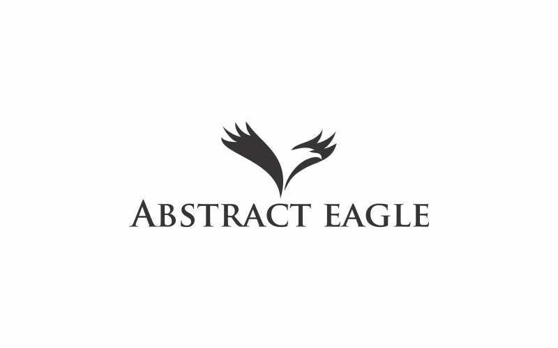Download Шаблон логотипа "Abstract Eagle Logo Template" / Abstract Eagle Logo Template - Шаблон логотипа на тему графика eagle,abstract,illustration,bird,animal,vector,design,symbol,art,wildlife,graphic,isolated,american,icon,element,geometric,tattoo,concept,wings,portrait
