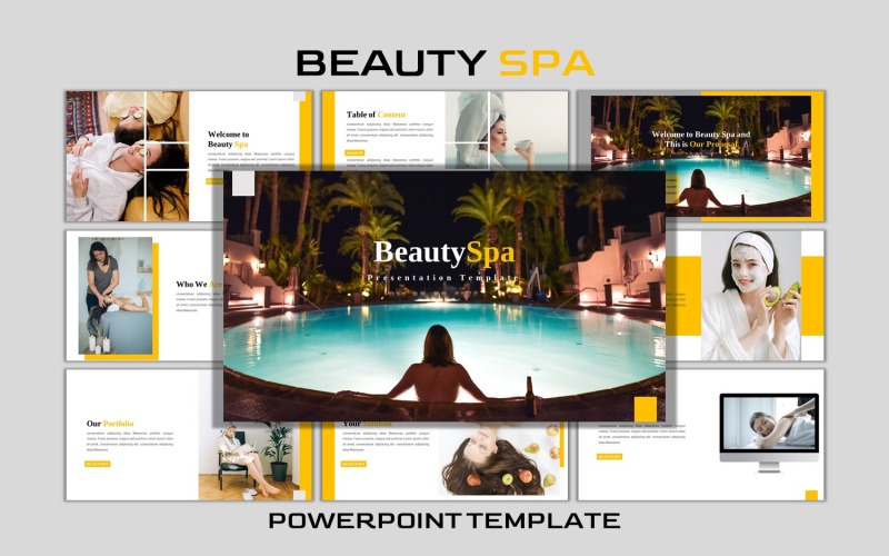 BeautySPA - Šablona aplikace PowerPoint pro kreativní podnikání