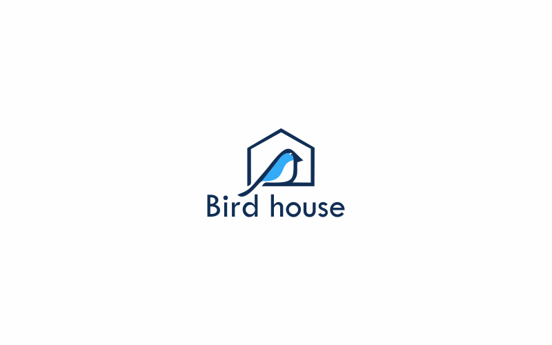 Bird House Logo Template #166077 - TemplateMonster