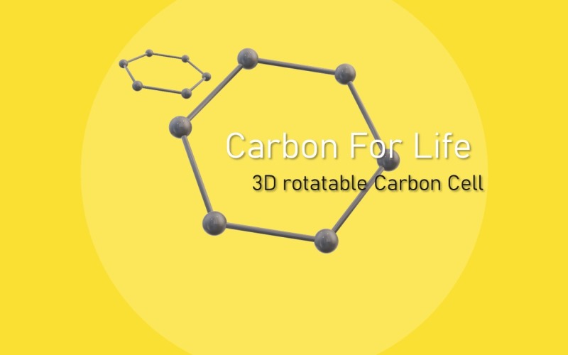 3D Carbon PowerPoint Presentation Template