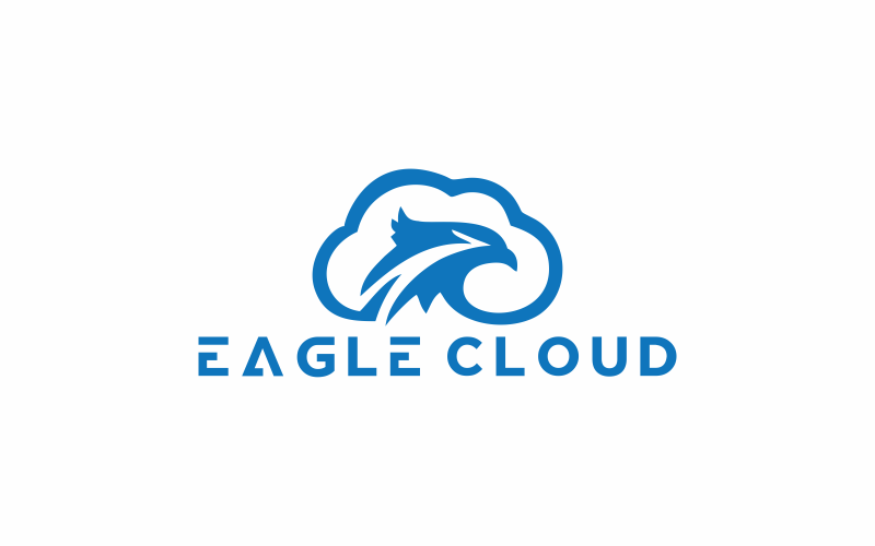 Download Шаблон логотипа "Eagle Cloud Logo Template" / Eagle Cloud Logo Template - Шаблон логотипа на тему графика eagle,sky,freedom,nature,bird,background,white,blue,clouds,animal,cloud,wildlife,wings,sunrise,cloudscape,dream,high,cloudy,majestic,patriotic