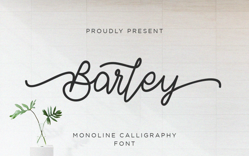 Gerst - Monoline kalligrafie lettertype