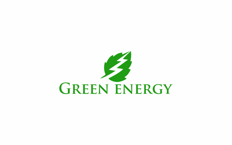 Download Шаблон логотипа "Green Energy Logo Template" / Green Energy Logo Template - Шаблон логотипа на тему графика energy,ecology,environment,green,plant,nature,symbol,design,icon,natural,vector,power,illustration,tree,alternative,organic,abstract,solar,logo,care