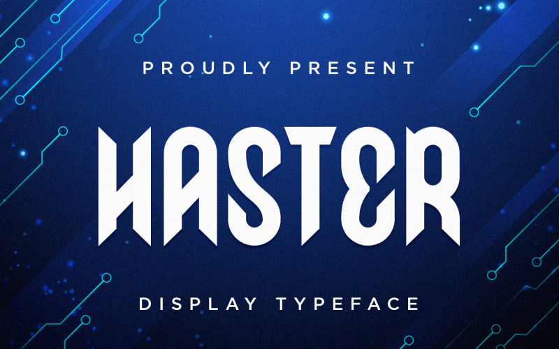 Haster-现代显示字体