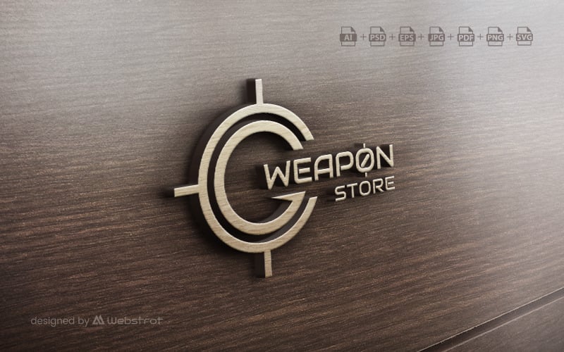 Logotipo da loja de armas