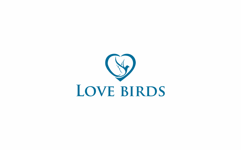 Download Шаблон логотипа "Love Birds Logo Template" / Love Birds Logo Template - Шаблон логотипа на тему графика love,vector,bird,heart,illustration,romantic,branch,isolated,valentine,animal,spring,cartoon,day,symbol,romance,graphic,wedding,birds,template,together