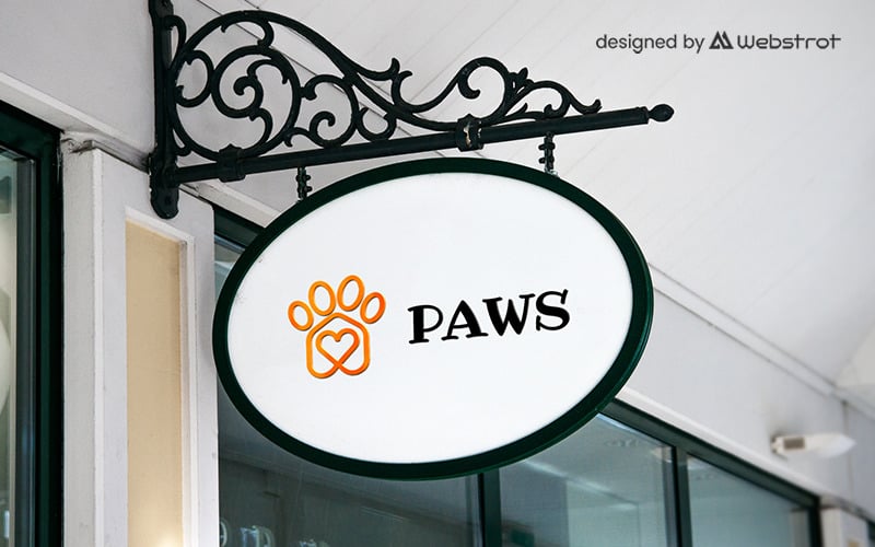 Download Шаблон логотипа "Pet Care Logo" / Pet Care Logo - Шаблон логотипа на тему графика animal,animals,bunny,buy,care,clinic,cat,dog,hand,health,hospital,pet,sell,store,toy,bird,paw,treatment,shop,animallover