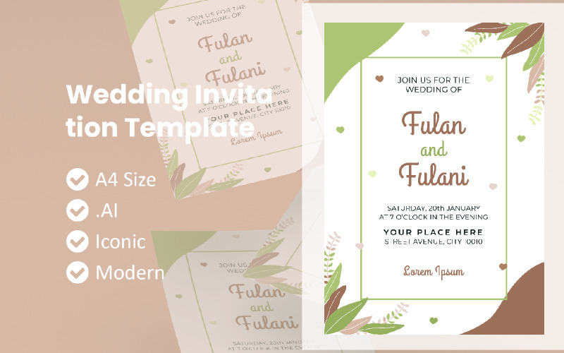 Download Фирменный стиль "Wedding Invitation Template" / Wedding Invitation Template - Фирменный стиль на тему графика flyer template,flyer business,print template,advertising,promotion flyer,brochure template,flyer mockup,flyer bundle template,wedding invitation template,wedding template,invitation template,