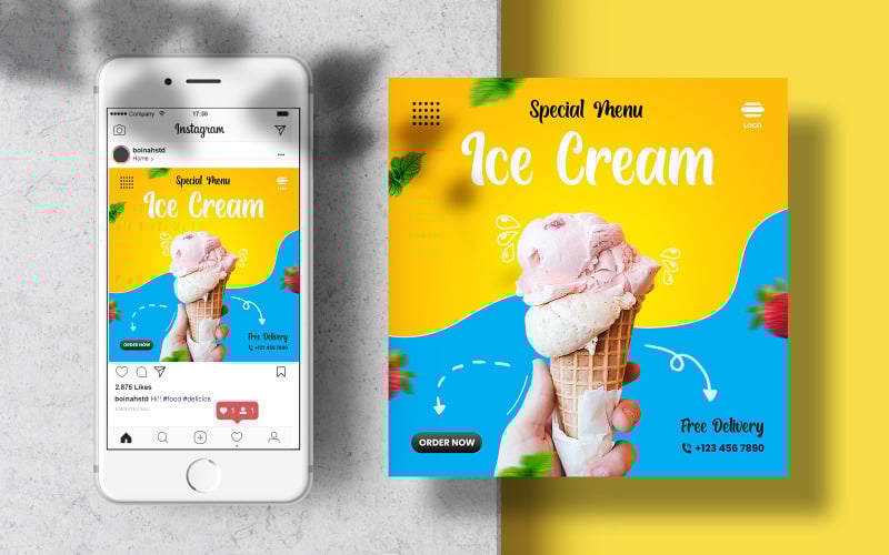 Download Шаблон для соцсетей "Culinary Food Instagram Banner Template Post for Social Media" / Culinary Food Instagram Banner Template Post for Social Media - Шаблон для соцсетей на тему графика instagram template,instagram post,marketing,food,layout,poster,square,feed,menu,social media,restaurant,fast food,templates,food template,instagram feed,foodstuff,banner template,healthy food