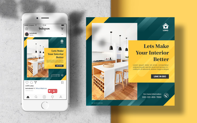 Download Шаблон для соцсетей "Furniture Instagram Banner Post Social Media Template" / Furniture Instagram Banner Post Social Media Template - Шаблон для соцсетей на тему графика template,banner,modern,furniture,poster,post,social,square,editable,social media,interior,social banner,living room,social media post,minimalist interior,home interior,social media templates,