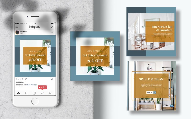 Download Шаблон для соцсетей "Instagram Furniture Banner Post Social Media Template" / Instagram Furniture Banner Post Social Media Template - Шаблон для соцсетей на тему графика template,banner,modern,furniture,poster,post,social,square,editable,social media,interior,social banner,living room,social media post,minimalist interior,home interior,social media templates,