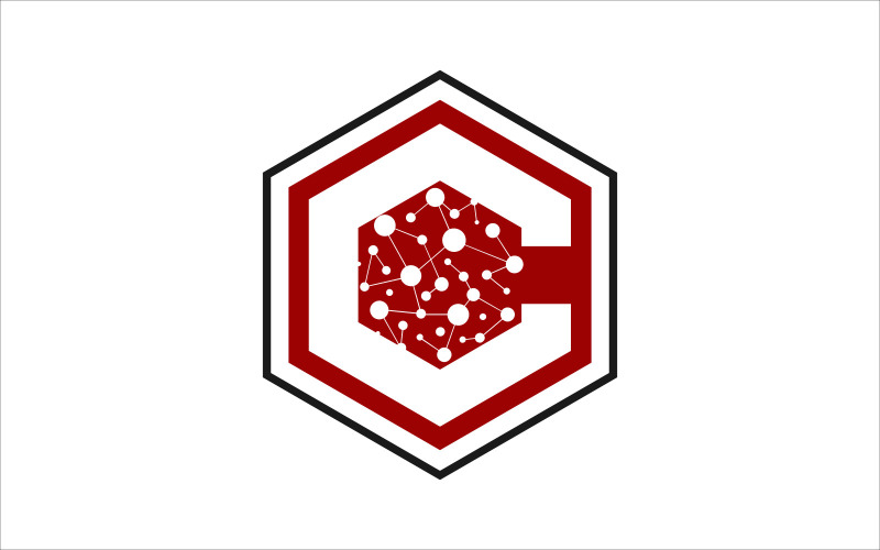 C Technologie Vektor Logo Vorlage