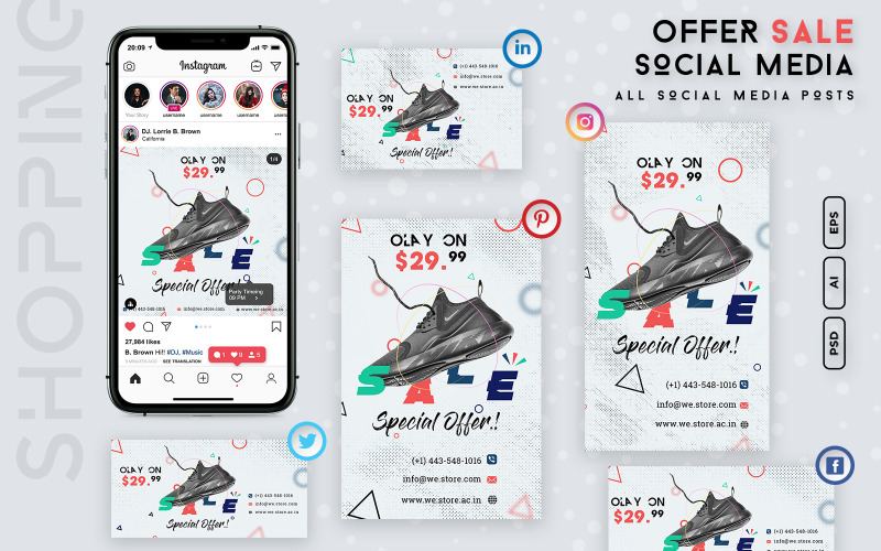 Oferta Publicaciones de redes sociales de venta