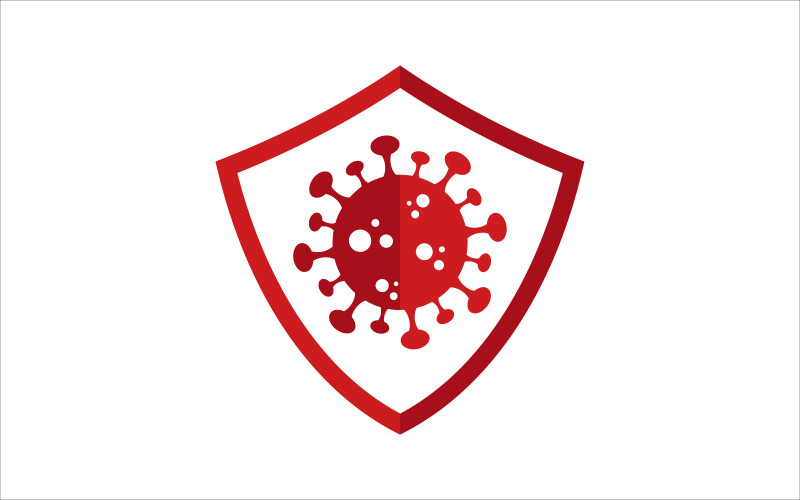Plantilla de logotipo de vector de seguridad antivirus