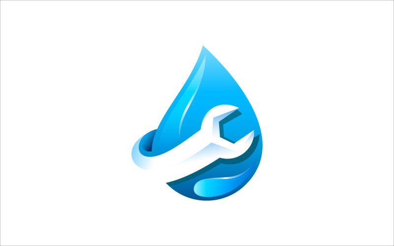 Sanitär-Reparatur-Vektor-Logo