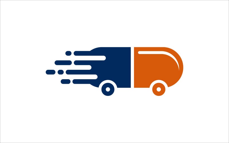 Logo di vettore di consegna farmacia