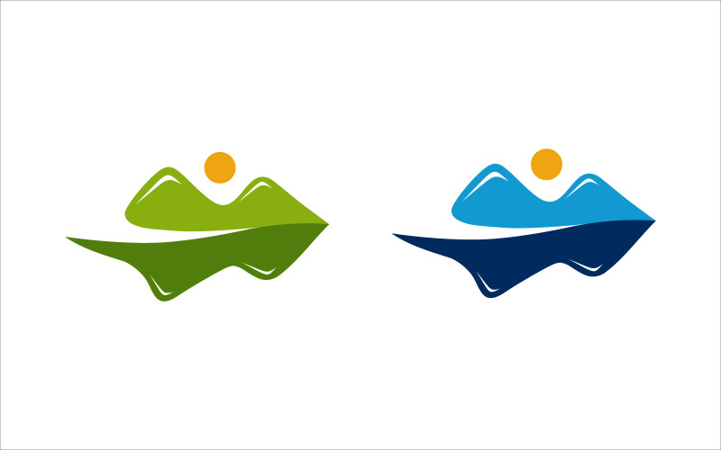 Logo vectoriel de montagne