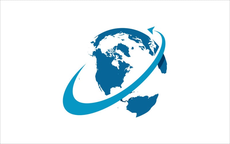 Rund um die Welt Vektor-Logo