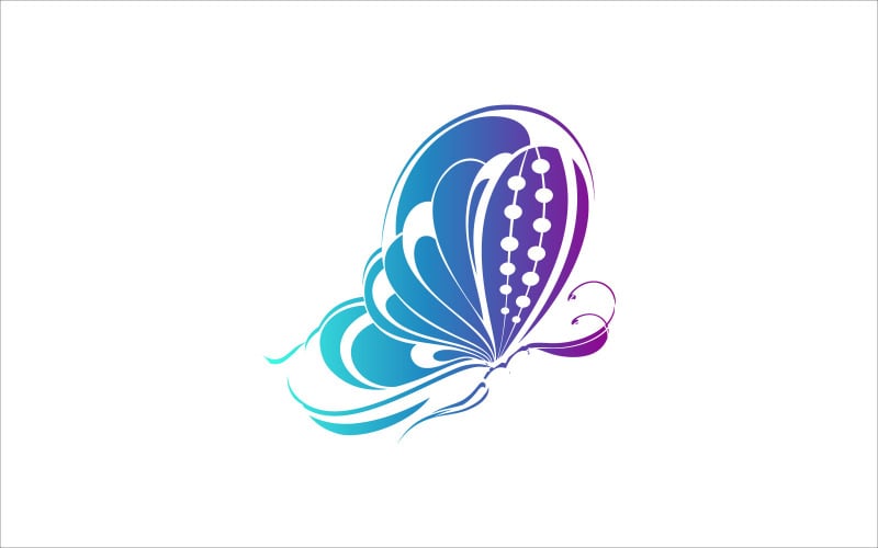 Schmetterlings-Vektor-Logo