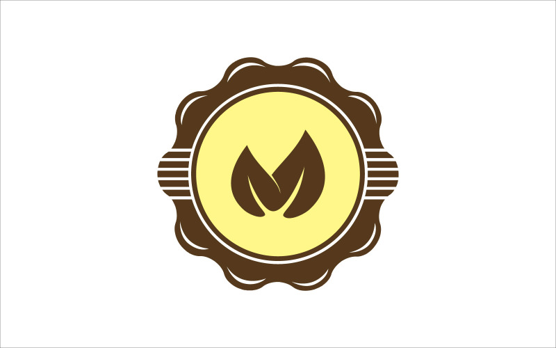 Logo wektor emblemat liścia