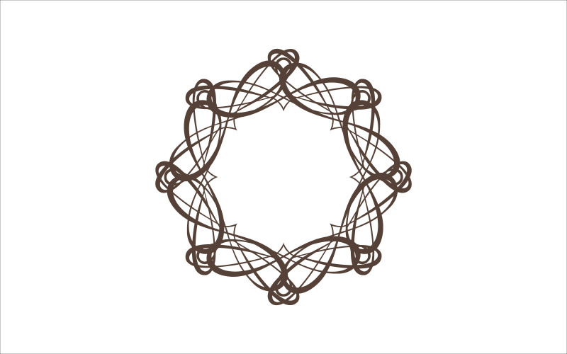 Vintages Verzierungs-Vektor-Logo