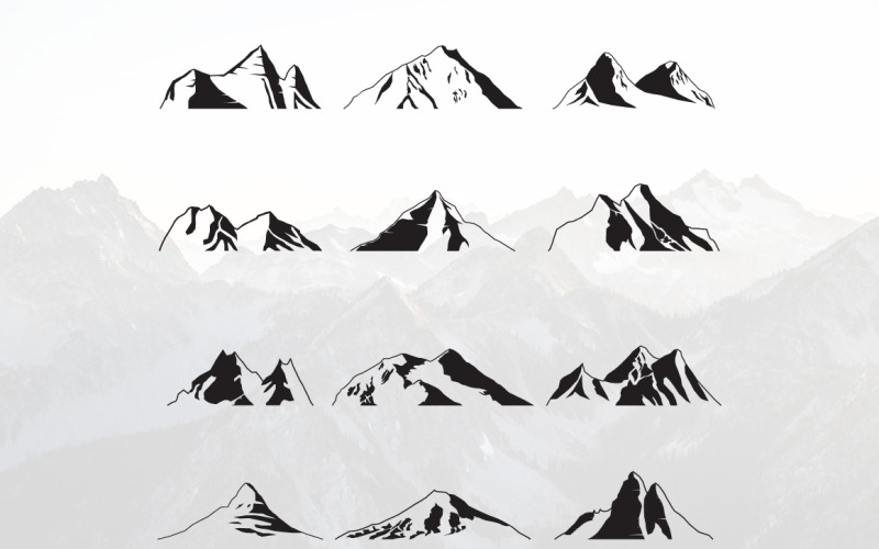 山剪影景观高峰-插图集