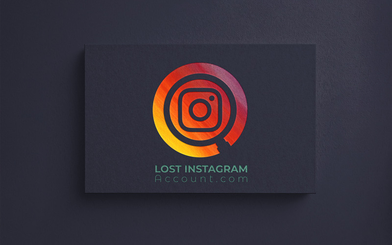 Szablon Logo Lost Insta Logo